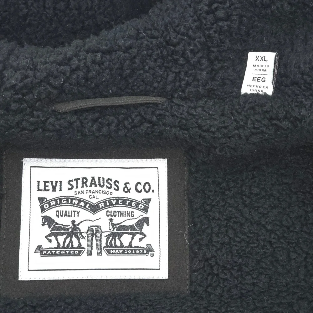 Levi's Parka Jacket Mens XXL Heavy Winter Field Coat Sherpa Lined Lumberjack USA